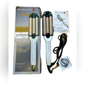 Remington Pro Pure Precision Tech 4 Looks in 1 Adjustable Waver 410° HIGH HEAT